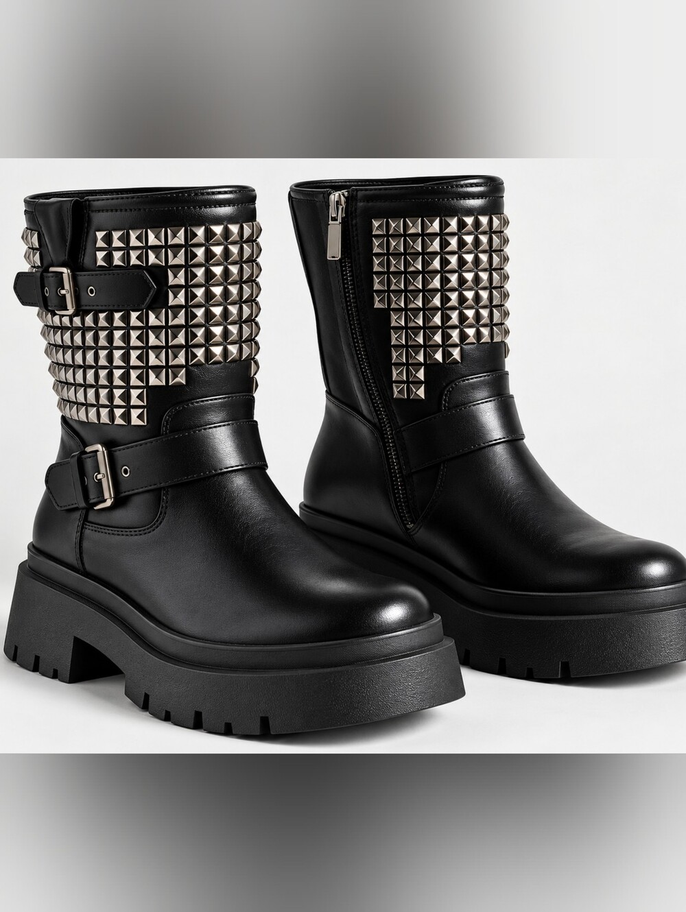 Torrid nwot 8ww Black Studded Combat Boots